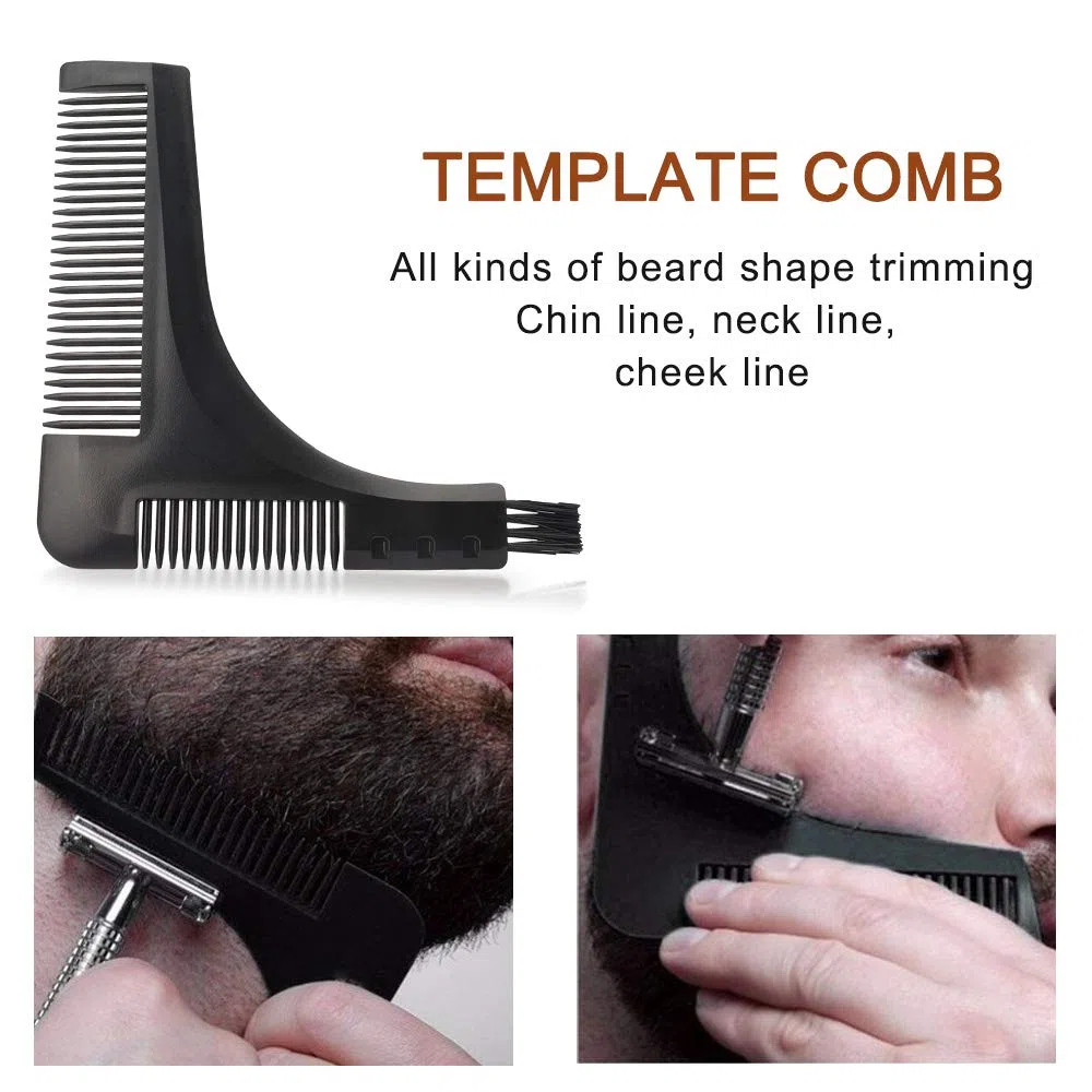 Kit Barba para Hombre, Juego de barba Hombre, con Champú de barba, Aceite para barba,Bálsamo,Peine barba, Cepillo, tijeras, set de cuidado para la barba, set de regalo para hombre