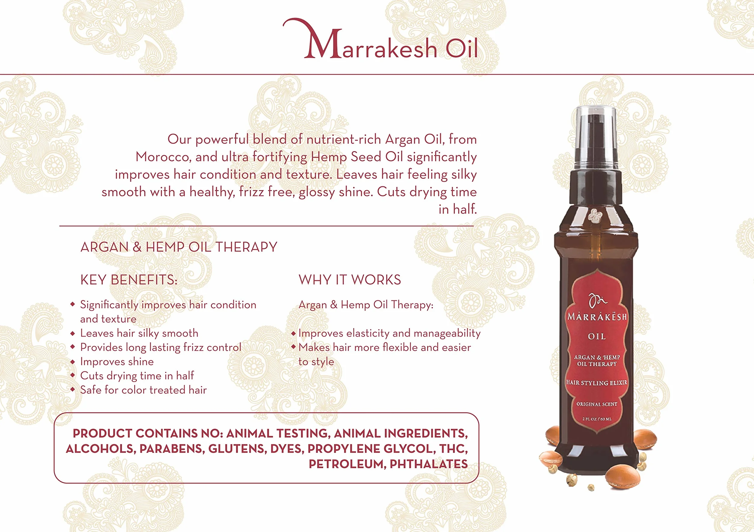 Marrakesh Hair Care Elixir - 60 ml