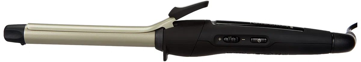 Remington Rizador de Pelo Pro Spiral Curl, Ondulador de Pelo con Pinza de 19 mm, Crea Rizos Definidos, Cerámica Anti-estática, Turmalina, Iónico, 8 Temperaturas hasta 210°C, Punta Fría, CI5319