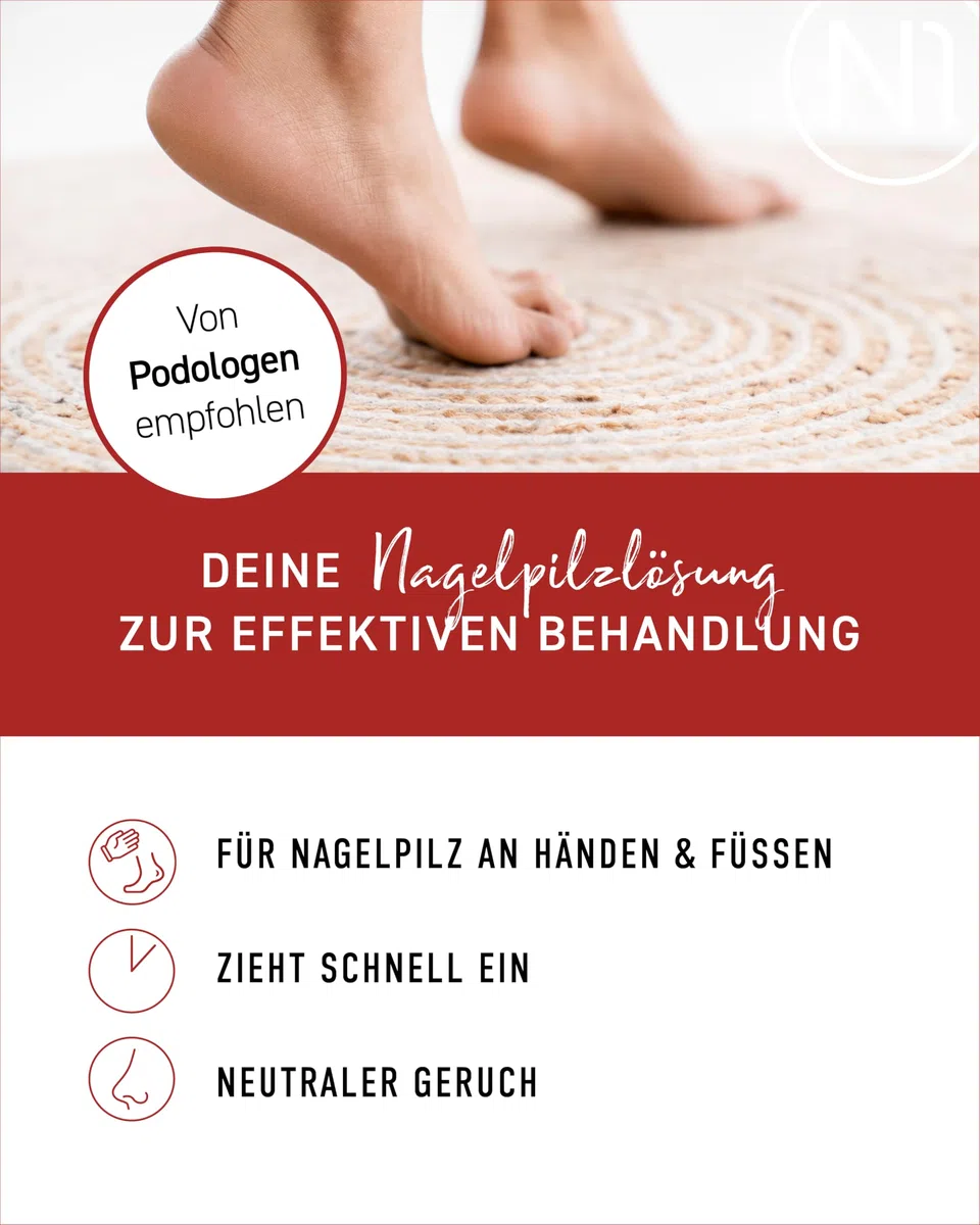 N1 Solución para hongos en las uñas, 20 ml, producto médico para un tratamiento intensivo rápido, calidad de farmacia con efecto demostrado, esmalte de uñas para tratamiento de hongos en las manos y