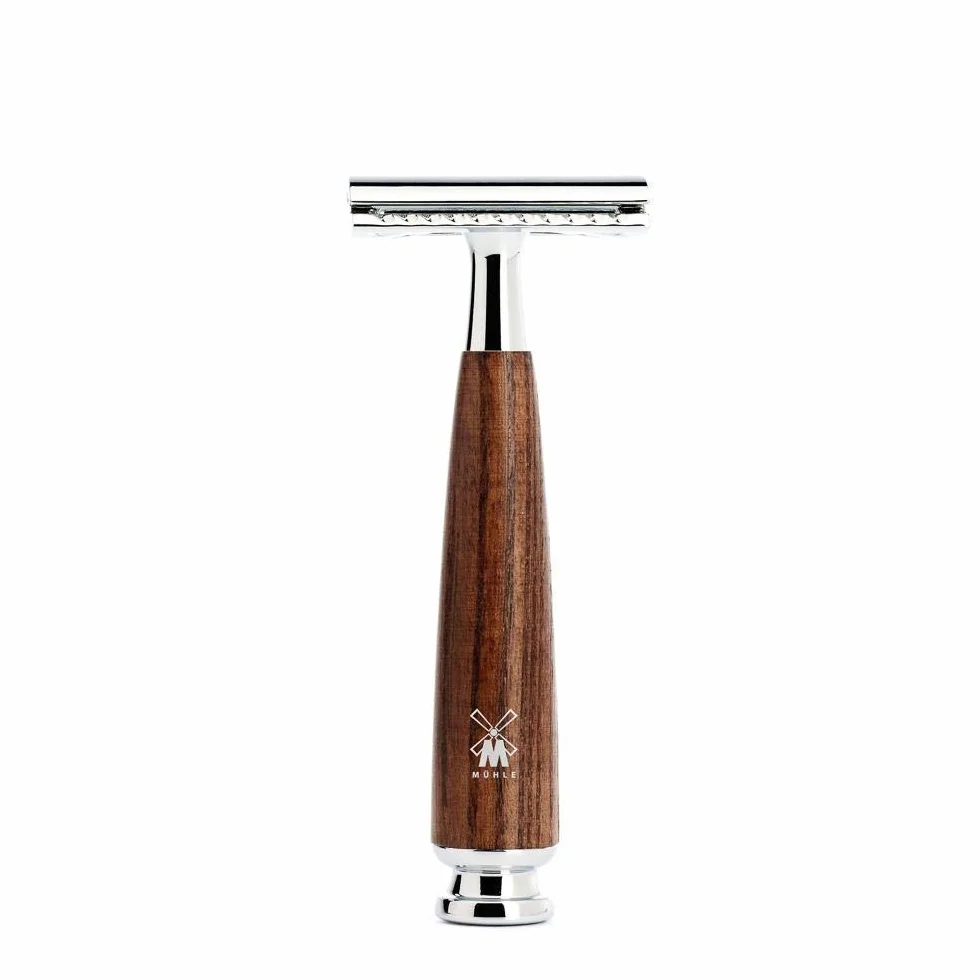 Set Afeitado Mühle Brocha Afeitar Tejón Gris, Maquinilla afeitar clásica Rytmo