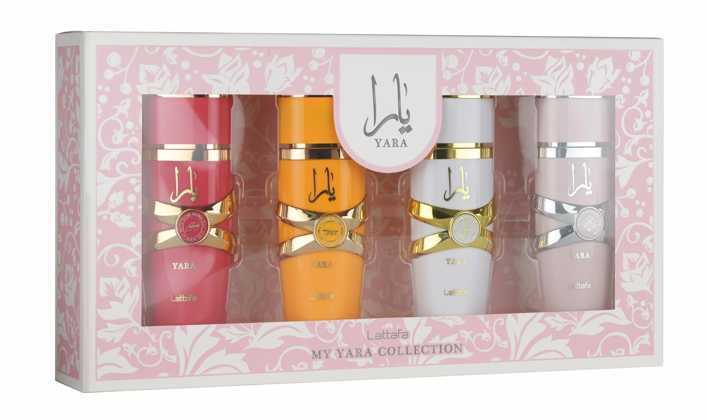 Lattafa My Yara Collection - 4 × 25 ml Eau de Parfum Set para mujer