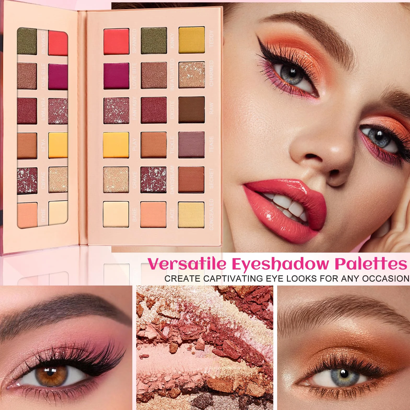 Kit de Maquillaje Profesional, Set de Maquillaje Mujer, Estuche de Maquillaje Todo en Uno con Paleta Sombras de Ojos, Fundación, Corrector, Máscara, Gloss Labios, Pinceles, Regalo Ideal para Niñas