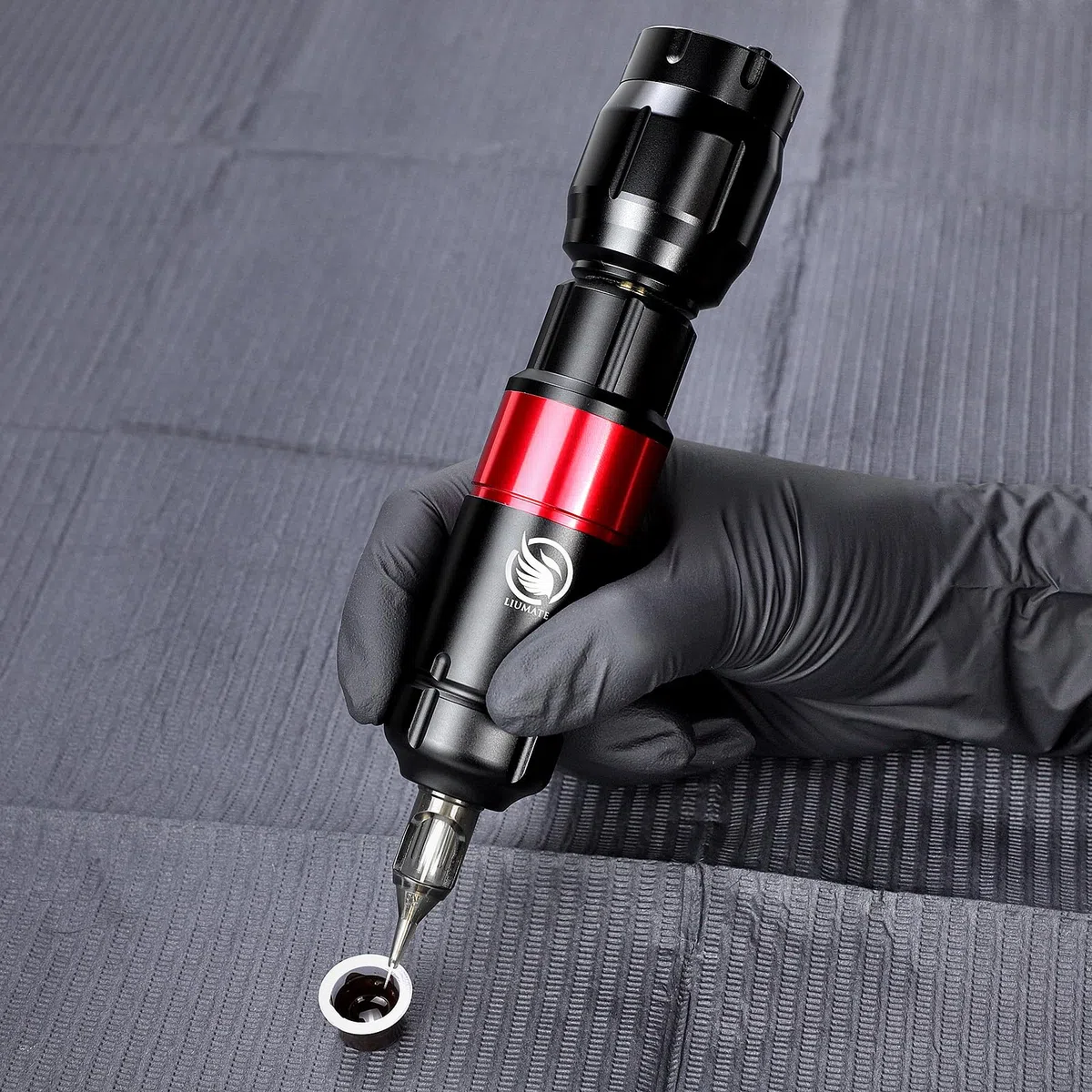 Fuente de Alimentación para Tatuajes Inalámbrica 1500mAh batería del tatuaje con Pantalla Digital LED para Bolígrafo Máquina de Tatuar conector RCA