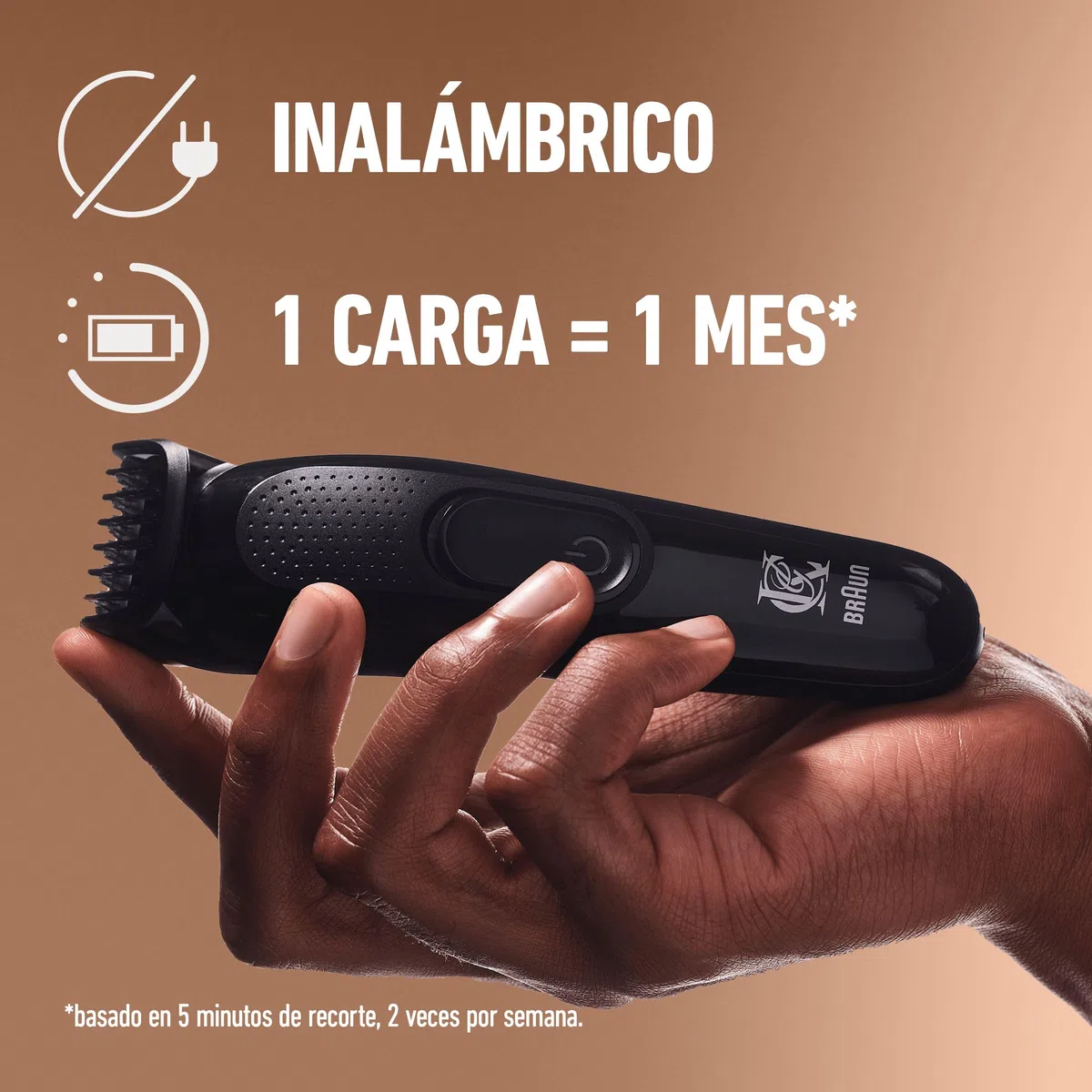 King C. Gillette Kit de Recortadora de Barba Inalámbrica con Hojas y 3 Peines