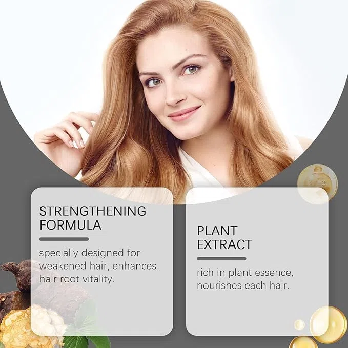 Gel de Azúcar Desoxirribosa para el Crecimiento del Cabello, Esencia para el Engrosamiento del Cabello para Hombres y Mujeres, Suero Reparador Fuerte