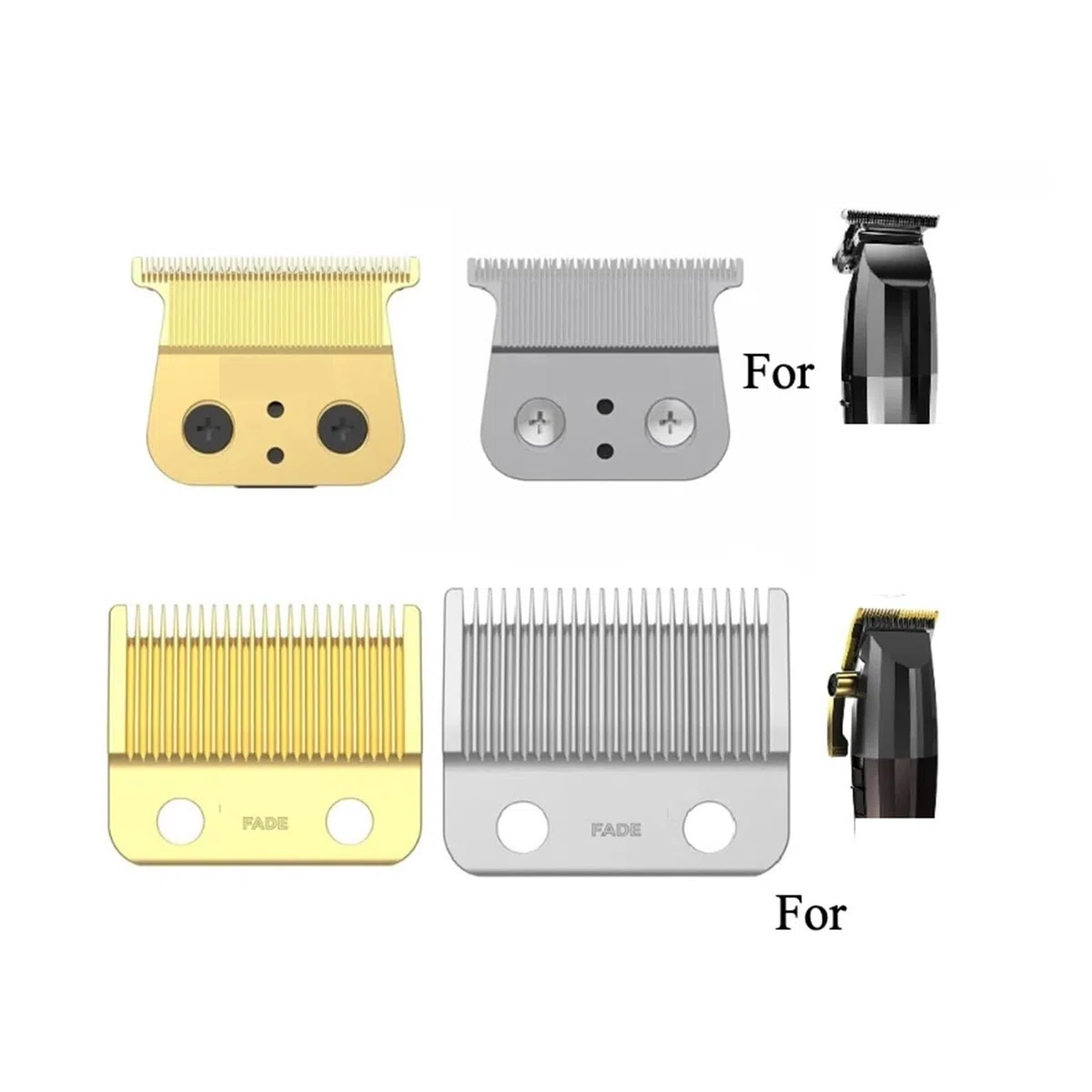 Cuchilla For Cortapelos, Compatible Con JRL, Precisión Del Soporte De La Cuchilla Cortapelos, Cortador De Pelo, Tecnología Cool Blade, Fácil De Desmontar(2020T blade silver)