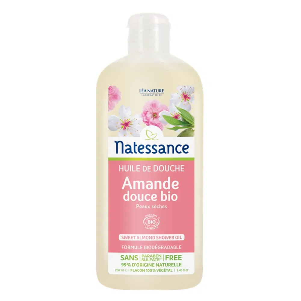 Natessance Aceite de Ducha Orgánica Dulce Almendra 250ml