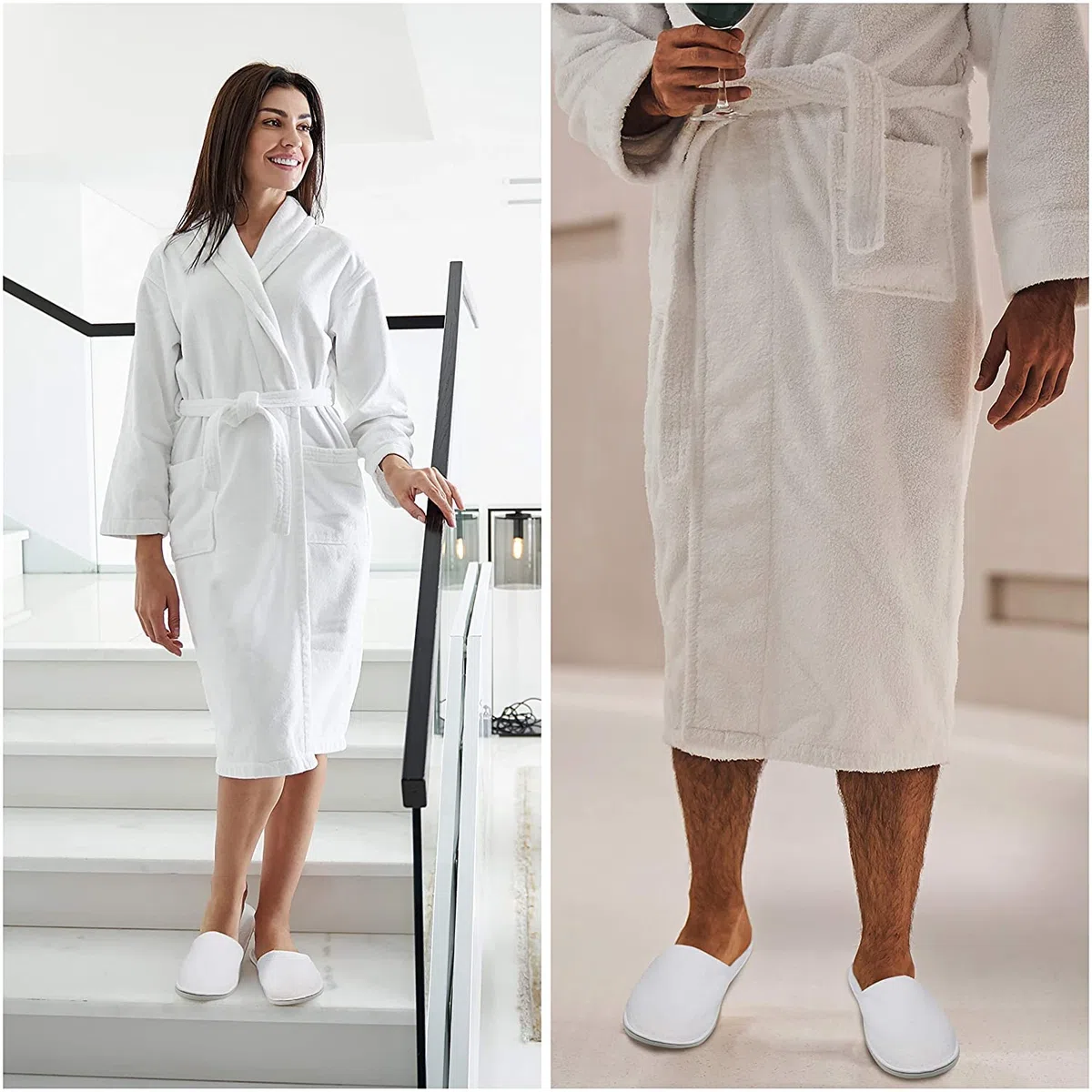 Zapatillas de Hotel 6 pares Pantuflas Invitados Punta Cerrada Lavable Vellón Coralino Esponjoso de Tamaño General Pantuflas Desechables por Baño Invitados Hogar Bodas