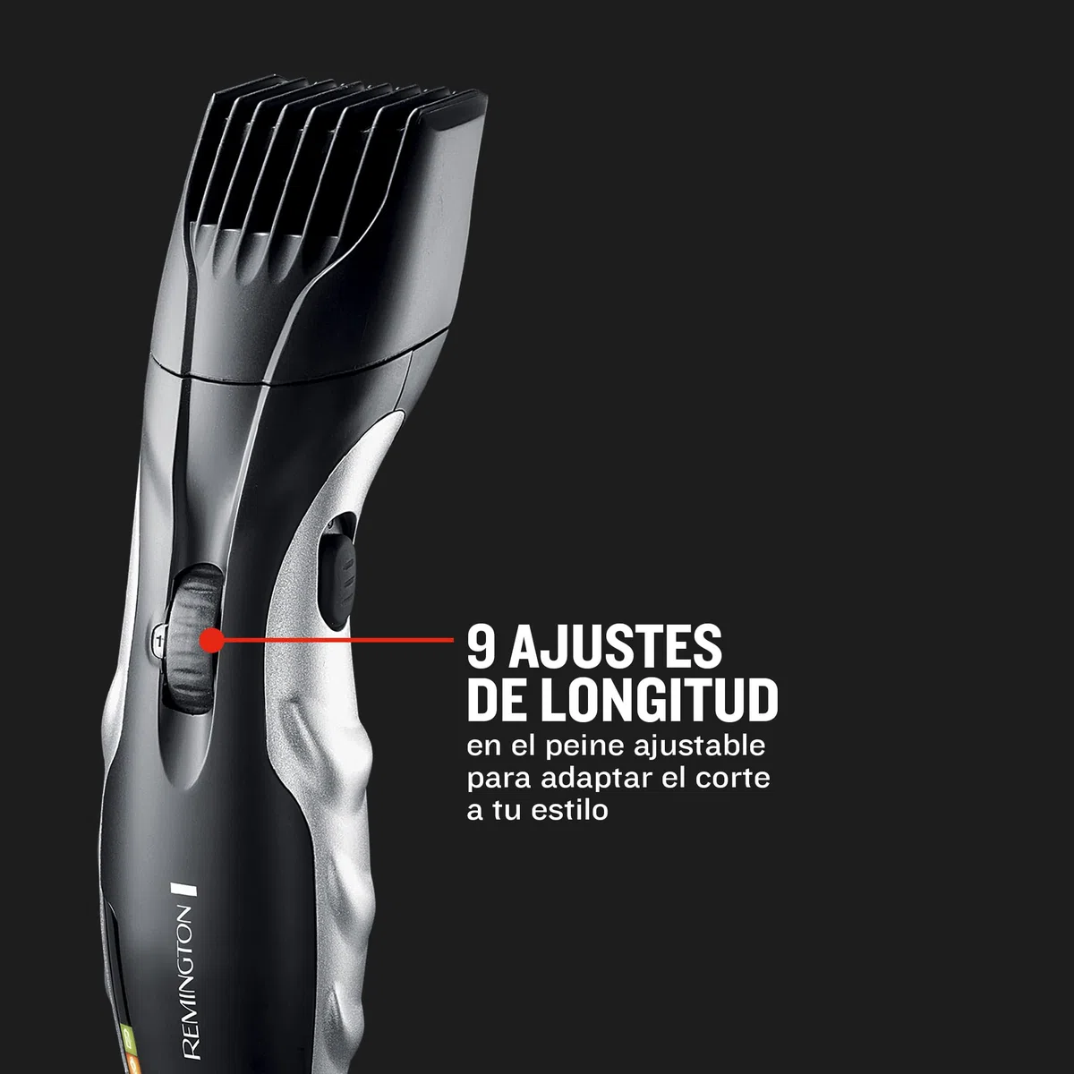 Remington Recortadora de Barba Ceramic Beard, Barbero con Cable e Inalámbrico, Cuchillas Cerámica, 9 Ajustes de Longitud, Rueda Zoom Ajuste de Longitud, 40 min Autonomía, Indicador Carga, MB320C