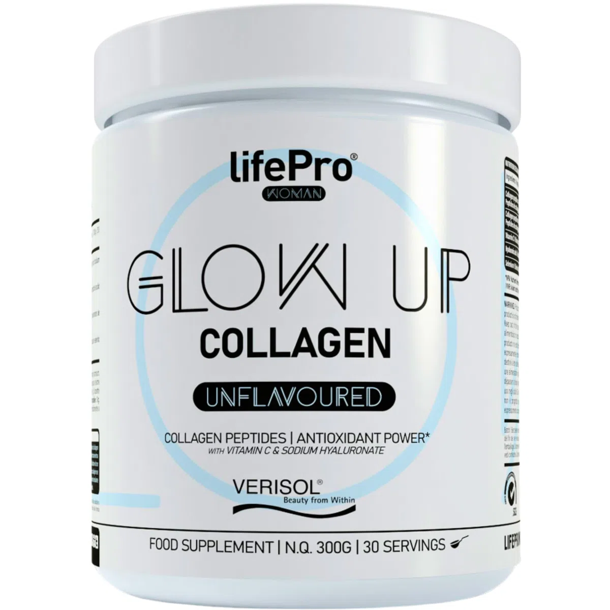 Life Pro Vitaminas para el Cabello Glow Up Beauty, Colageno Hidrolizado Puro, Anticaida Mujer, Crecimiento con Colageno Acido Hialuronico, Evita Caída del Cabello, Tratamiento Piel y Uñas con Verisol