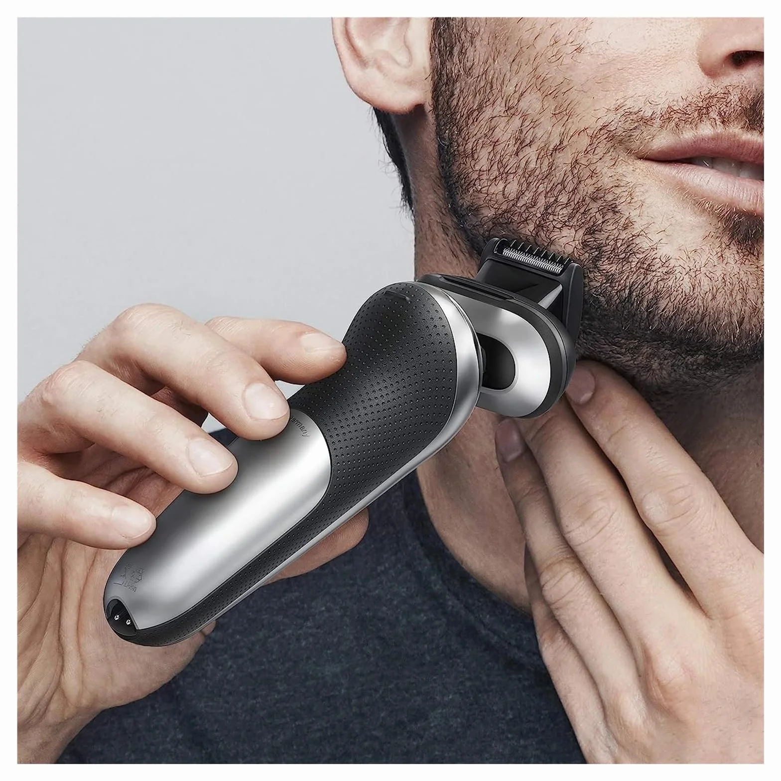 Recortador De Barba EasyClick + Accesorio De Peine De 5 Piezas, Compatible Con Afeitadoras Eléctricas Braun, Series 5, 6, 7