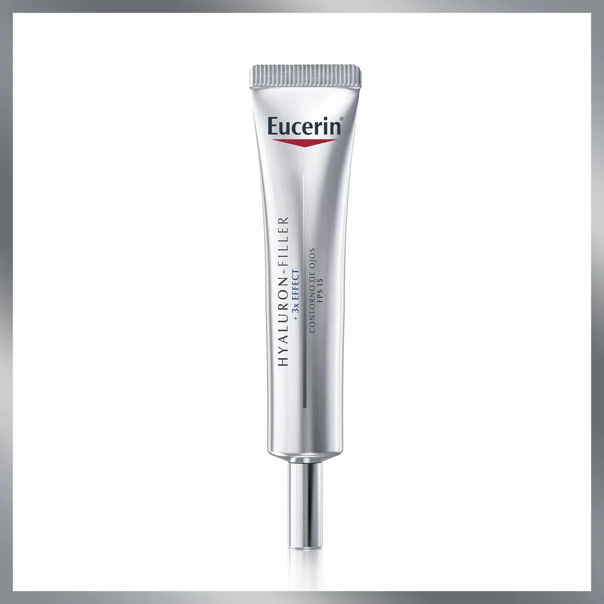 Eucerin Hyaluron-Filler Contorno de Ojos FPS 15 (15 ml), crema antiedad y antiarrugas, crema rellenadora de arrugas con Ácido Hialurónico y protección UVA FPS15 para todo tipo de pieles