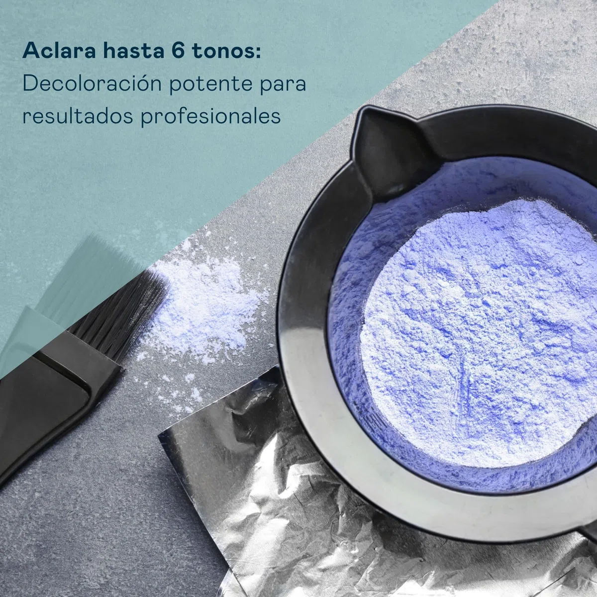VALQUER Deco Blue Polvo Decolorante Capilar | Aclara Hasta 6 Tonos | Protege la Fibra Capilar con Proteínas de Trigo | Uso Profesional | Vegano | 500 g