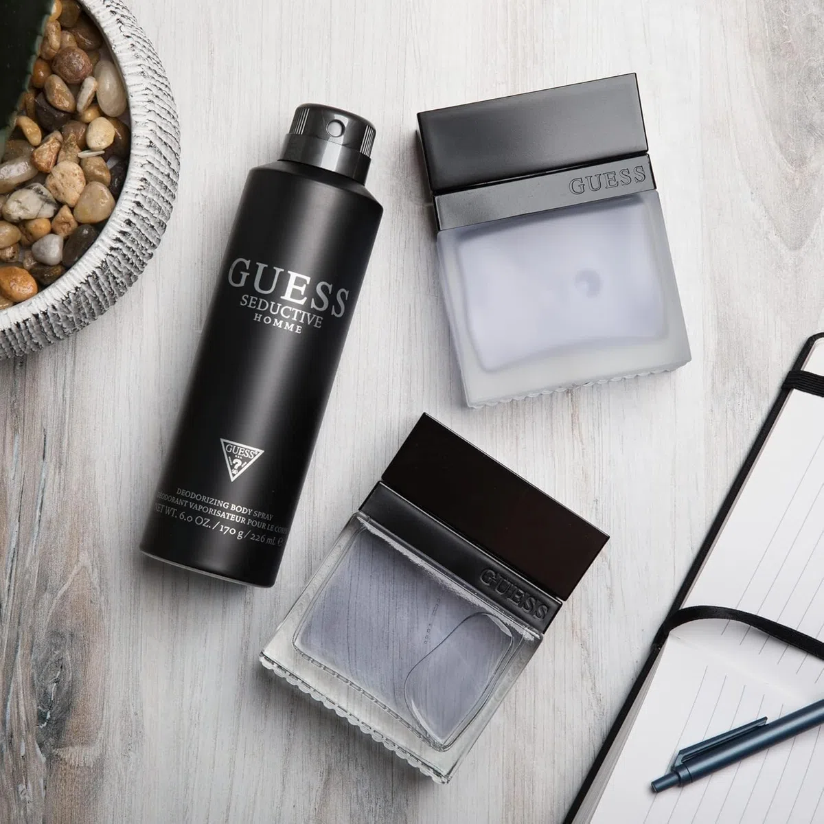 GUESS Seductive, Eau de Toilette, Perfume Hombre, Oriental Amaderado, Perfume Elegante de Larga Duración