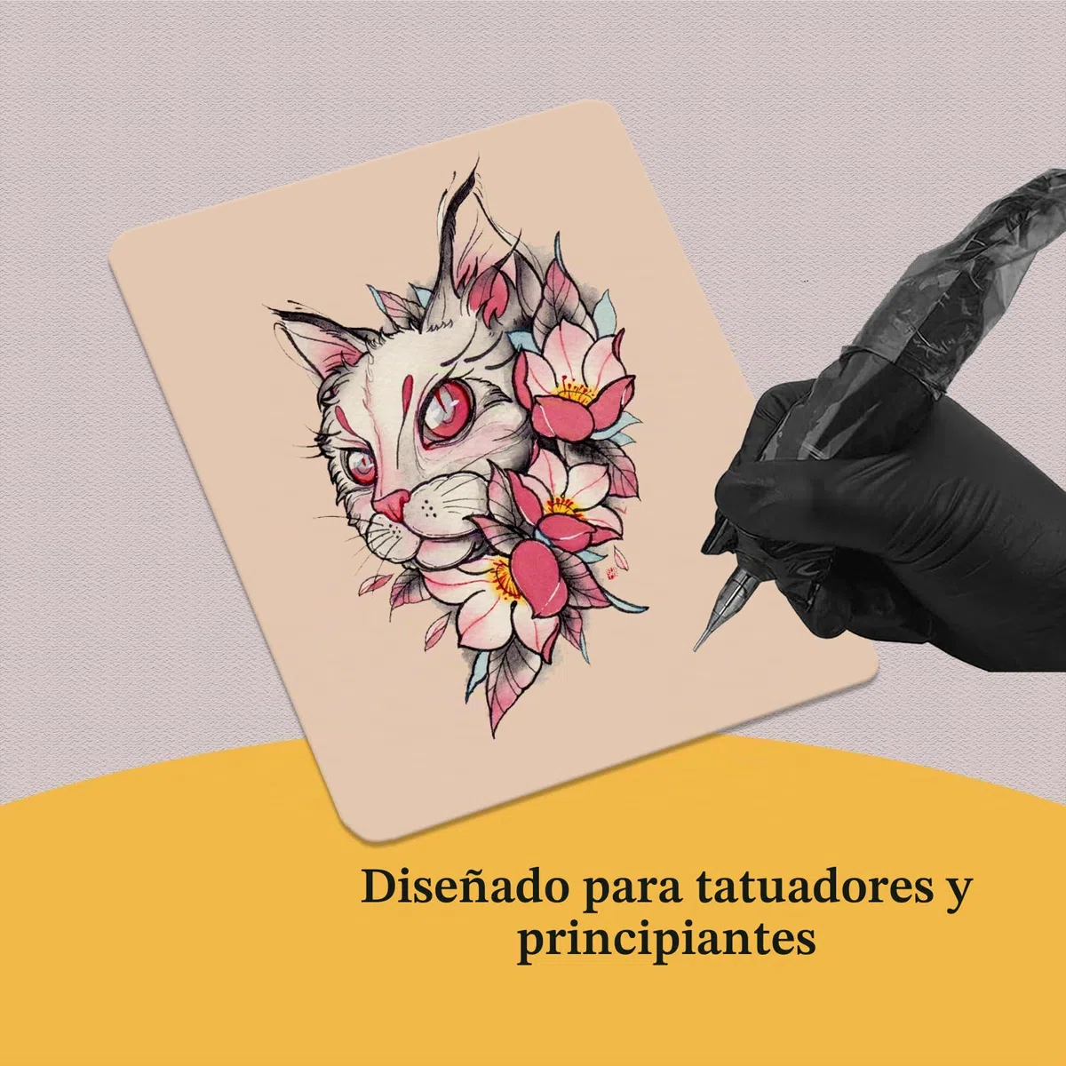 3mm Piel de Práctica de Tatuaje - PEPAX 10 Piezas 19 x 14 cm Piel de Práctica de Tatuajes en Blanco Piel de Tatuaje Falsa de Doble cara para Principiantes y Artistas