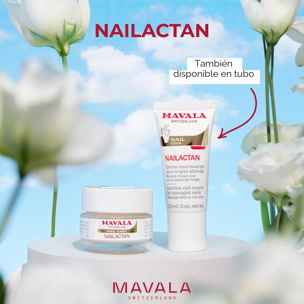 MAVALA crema nutritiva para uñas dañadas tarro 15 ml