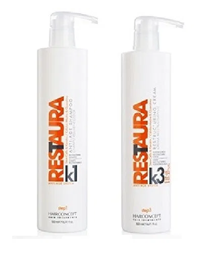 HAIRCONCEPT RESTAURA K Kit Cabellos FINOS Botos Regenerador Celulas Madre y Queratina 500 + 500