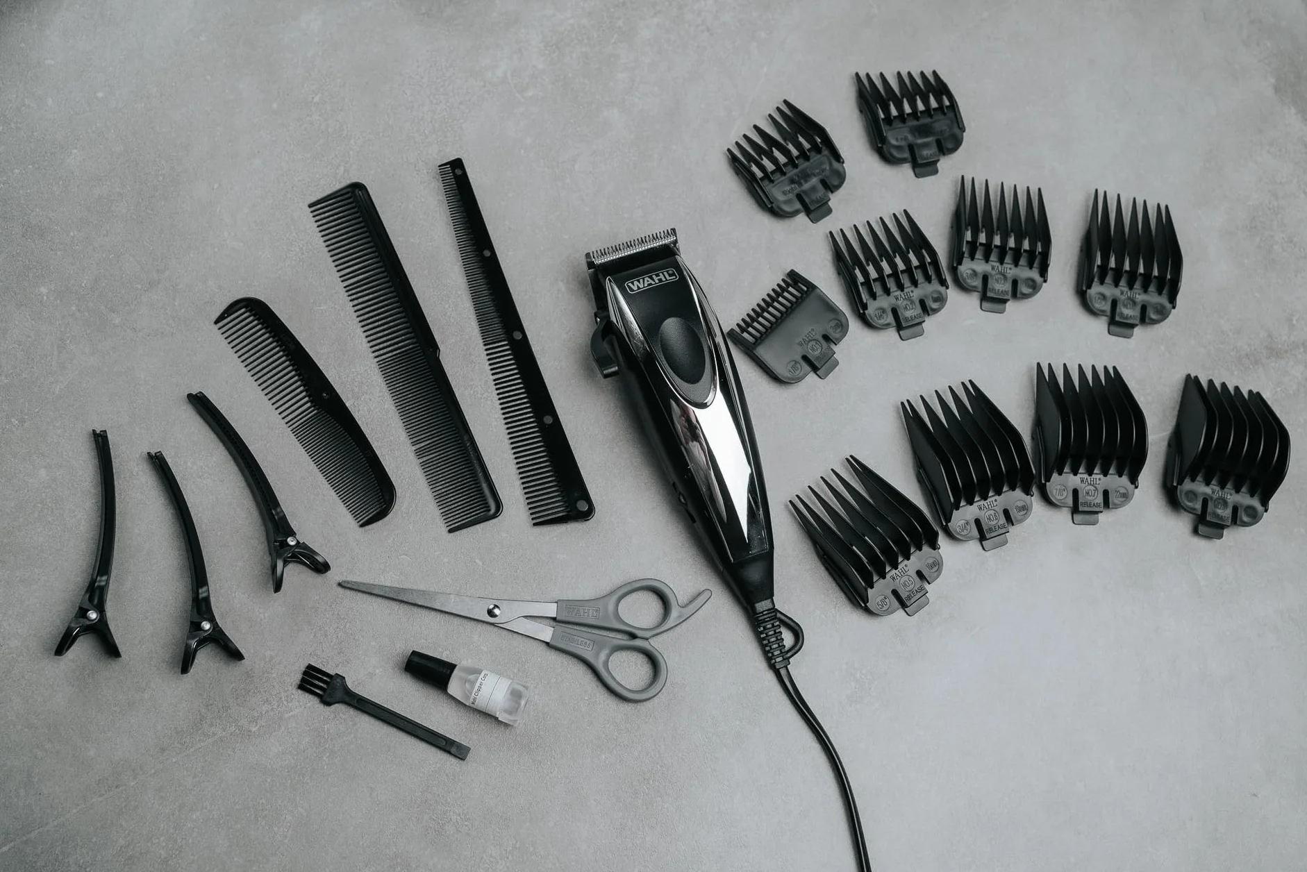 Wahl Home Pro, Kit de corte de pelo, Máquina de cortar pelo con cable para hombre, Máquina de cortar pelo para hombre, Corte de pelo DIY, Corte de pelo en casa