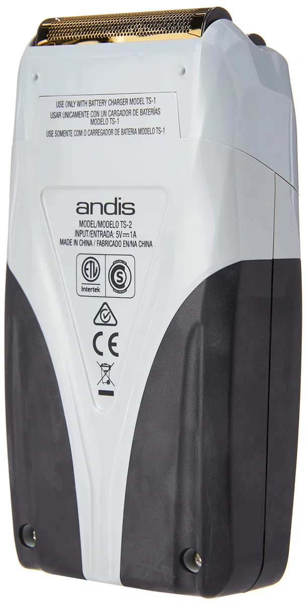 Andis ProFoil Lithium Plus - Maquinilla de Afeitar con Estación de Carga, Unisex, adulto, color Gris y Negro