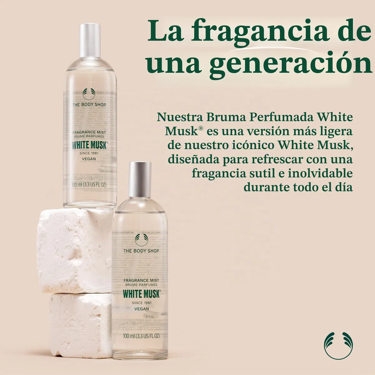 THE BODY SHOP White Musk Fragancia Niebla vegana aroma floral de almizcle