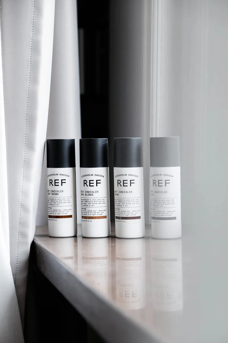 REF | Root Concealer Black | Spray de Pintura para el Cabello | Oculta Pelos Grises del Cabello | Cobertura Efectiva | Temporal Hasta Lavado | No Mancha | Efecto Mate | Todo Tipo de Cabellos | 125ml