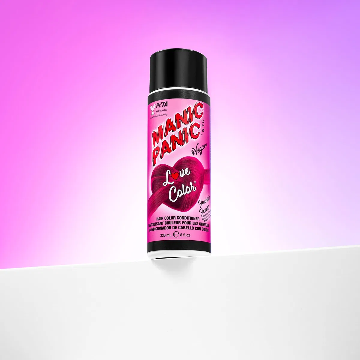 Acondicionador de color fantasía para el pelo Manic Panic LOVE COLOR, color rosa fucsia FUSCHIA FEVER,