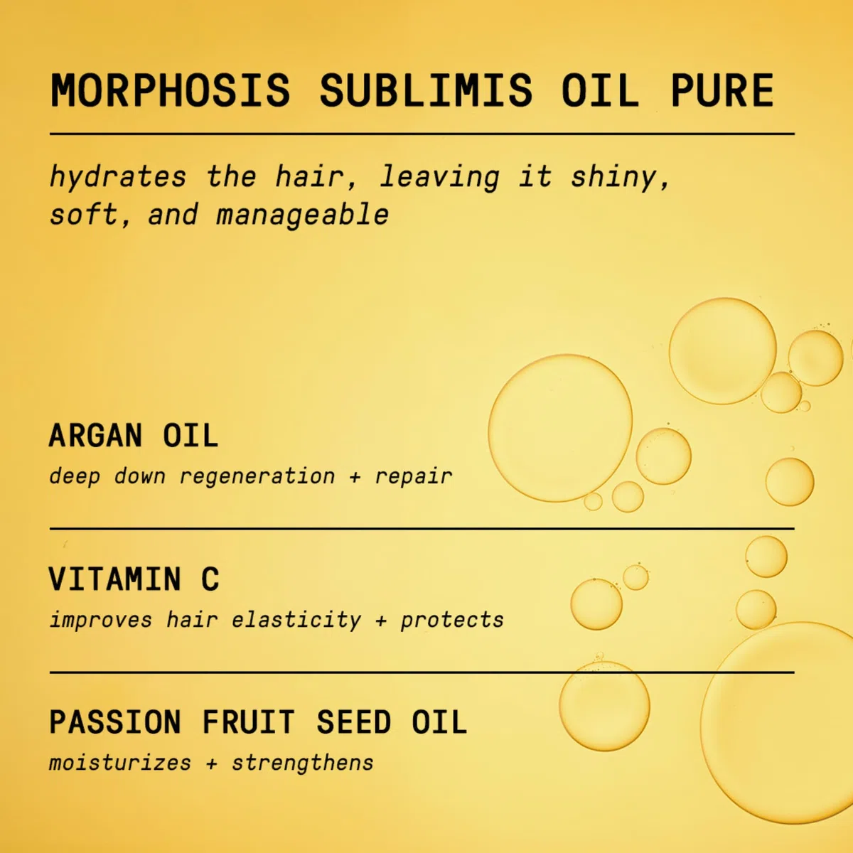 Framesi | New Morphosis Hair Treatment Line | Sublimis Pure Oil 100 ml
