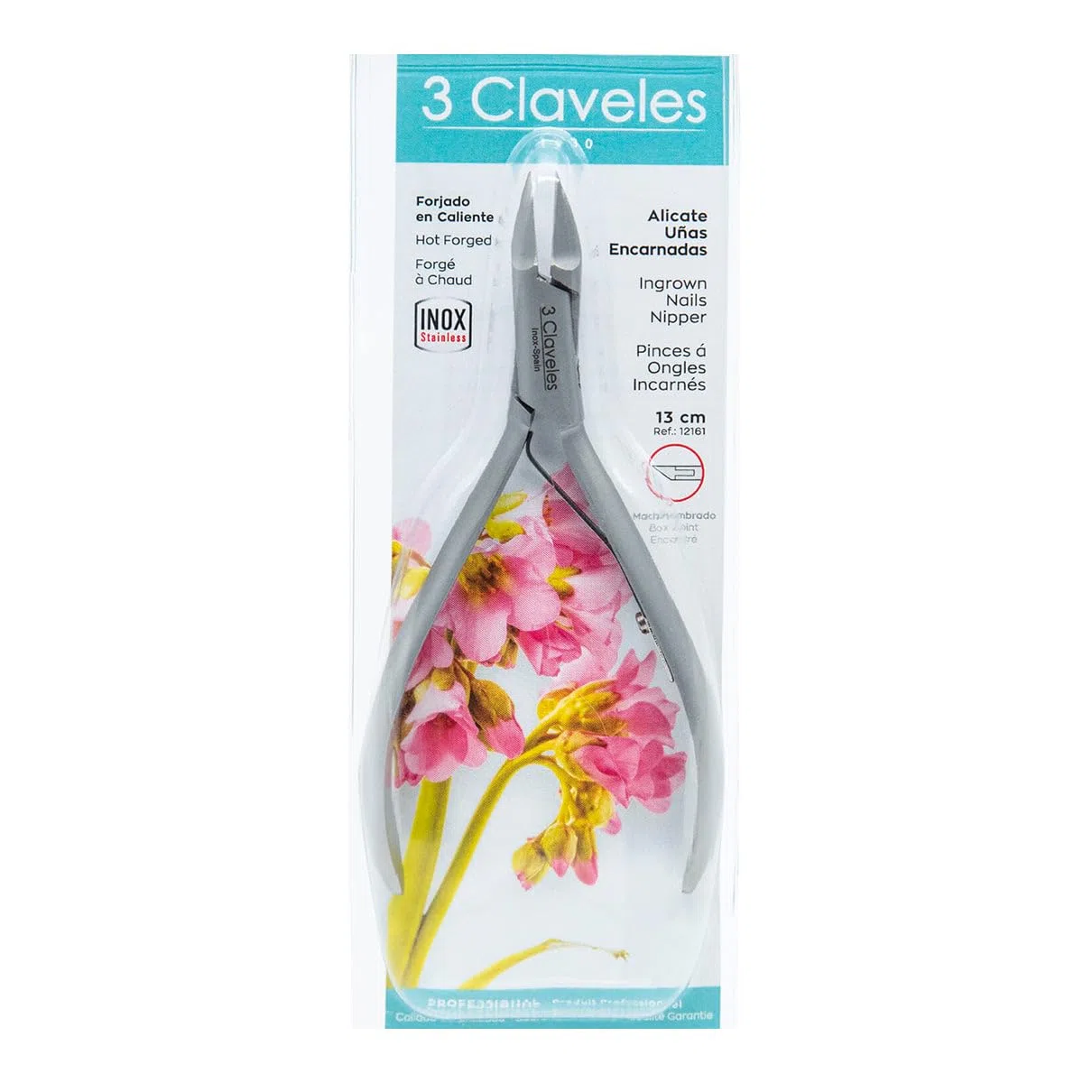 3 Claveles 12161 Alicate para Uñas Encarnadas de 13 cm