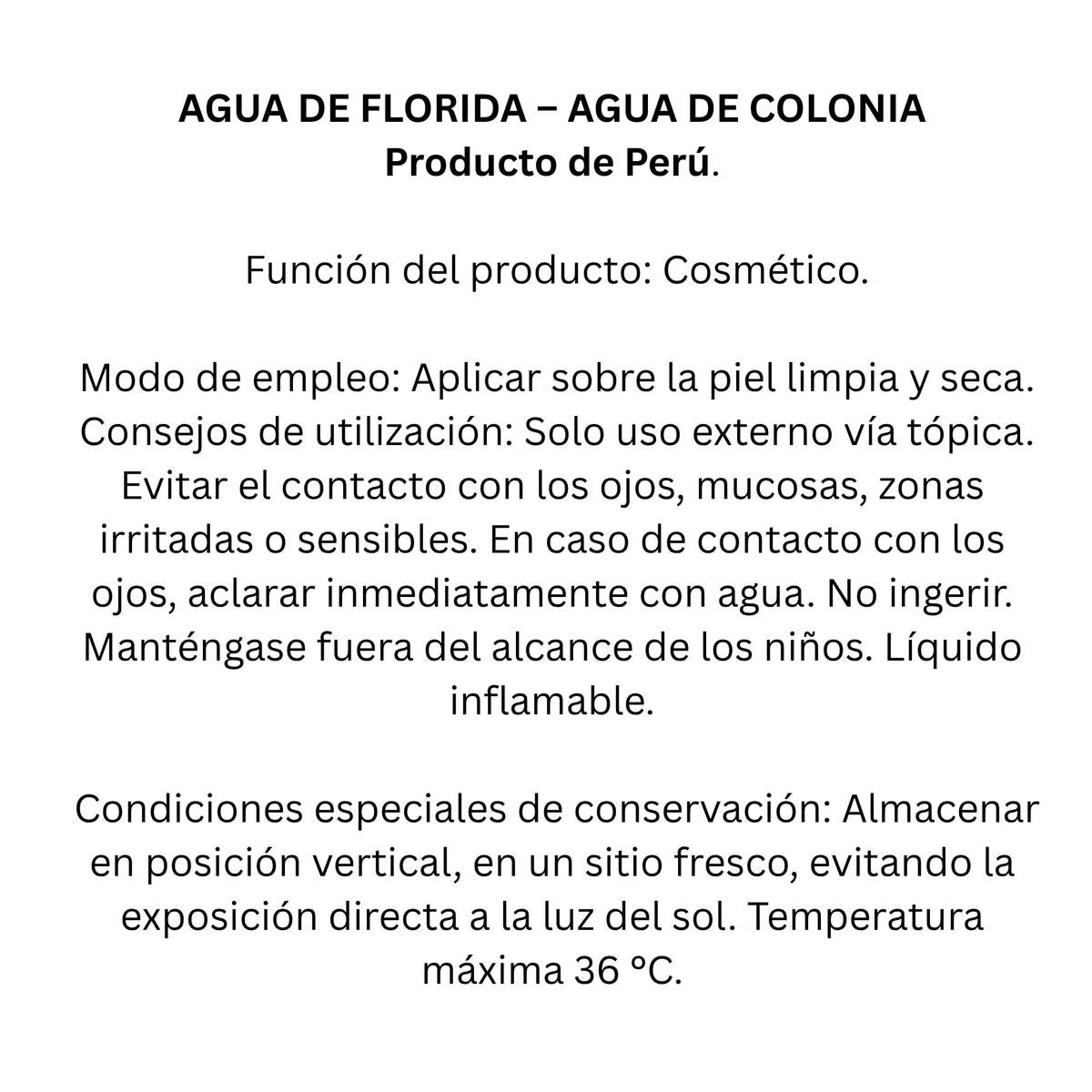 Agua de Florida 270 ml - Agua de Colonia - Murray & Lanman - Echo en Perú - Fragancia Clásica y Refrescante con Notas Cítricas y Florales - Pack Laborawi (3 x 270ml)