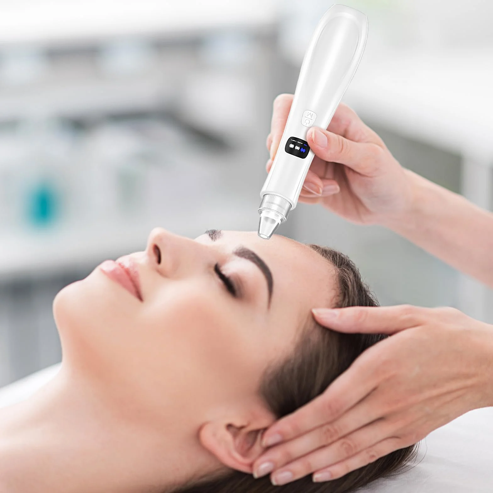 Succionador de Puntos Negros Removedor, Limpiador de Poros Eléctrico, Limpia Poros Blackhead Remover Vacuum Pore Cleanser Facial, Aparato para Quitar Acne con 3 Modos y 5 Cabezales