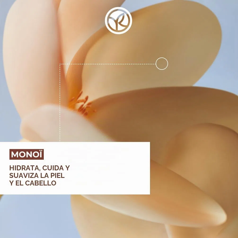 Yves Rocher Monoï - Ambientador perfumado para cuerpo y cabello, ambientador refrescante con fragancia irresistible, 1 botella de 125 ml