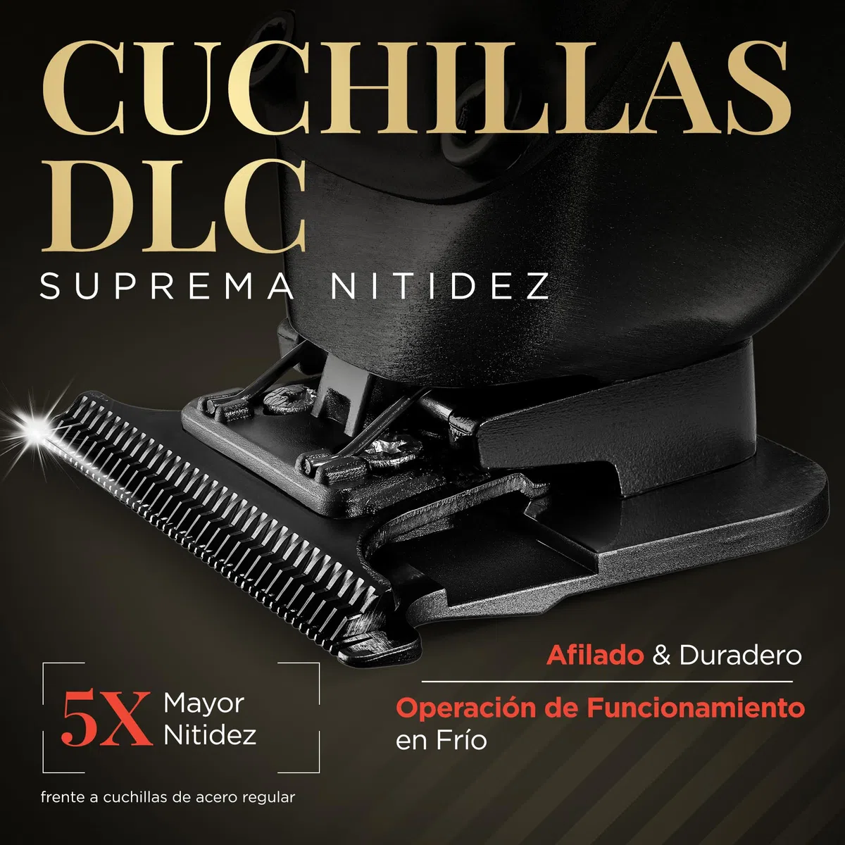 Fagaci Trimmer Profesional Zero Gap, Maquina de Cortar Pelo Hombre 0mm con 5 Veces más Duración del Filo, Cortapelos hombre con Motor sin Escobillas, Cortadora de Pelo Hombre con Cuchilla en T