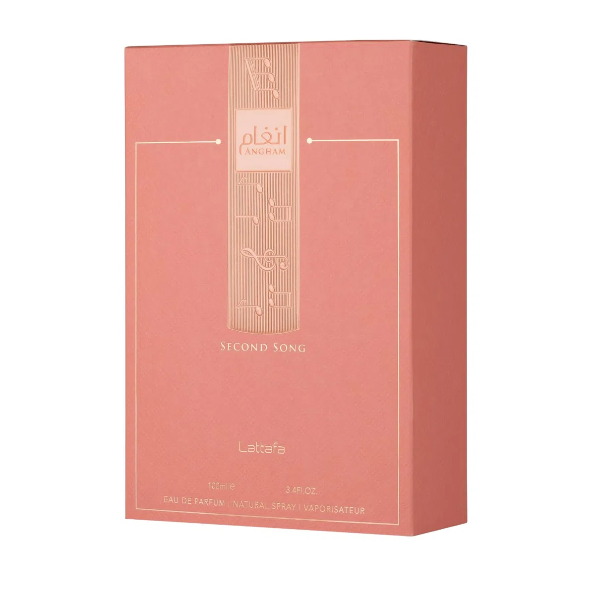 Lattafa Angham Second Song Eau de Parfum 100 ml - Fragancia unisex oriental de vainilla, aroma dulce y cremoso de larga duración