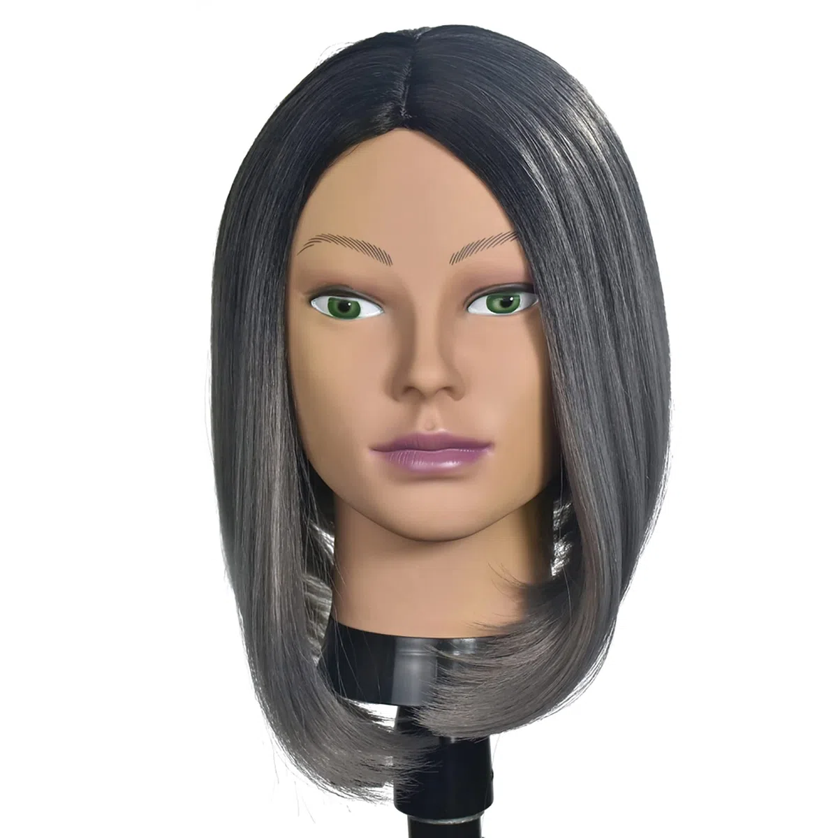 Cabeza de maniquí de entrenamiento femenino calvo para hacer pelucas y exhibición con abrazadera gratis