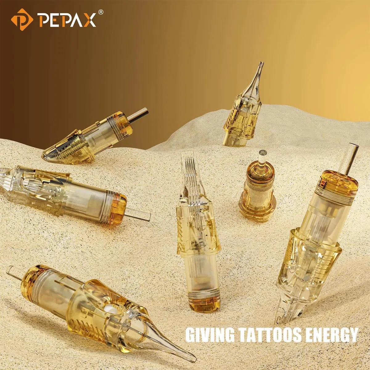 Lance Agujas para Cartuchos de Tatuaje - 20 Stück 0403RLL Cartucho de Agujas #04 Diámetro 0.18mm Bugpin Revestimiento Redondo Cono Largo 5.5mm para Suministros de Tatuajes
