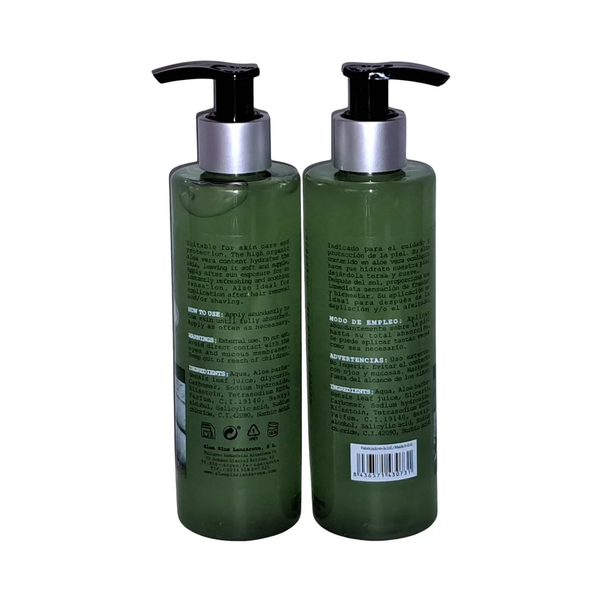 Aloe Plus Lanzarote. Gel de Aloe vera Dermal 250 ml