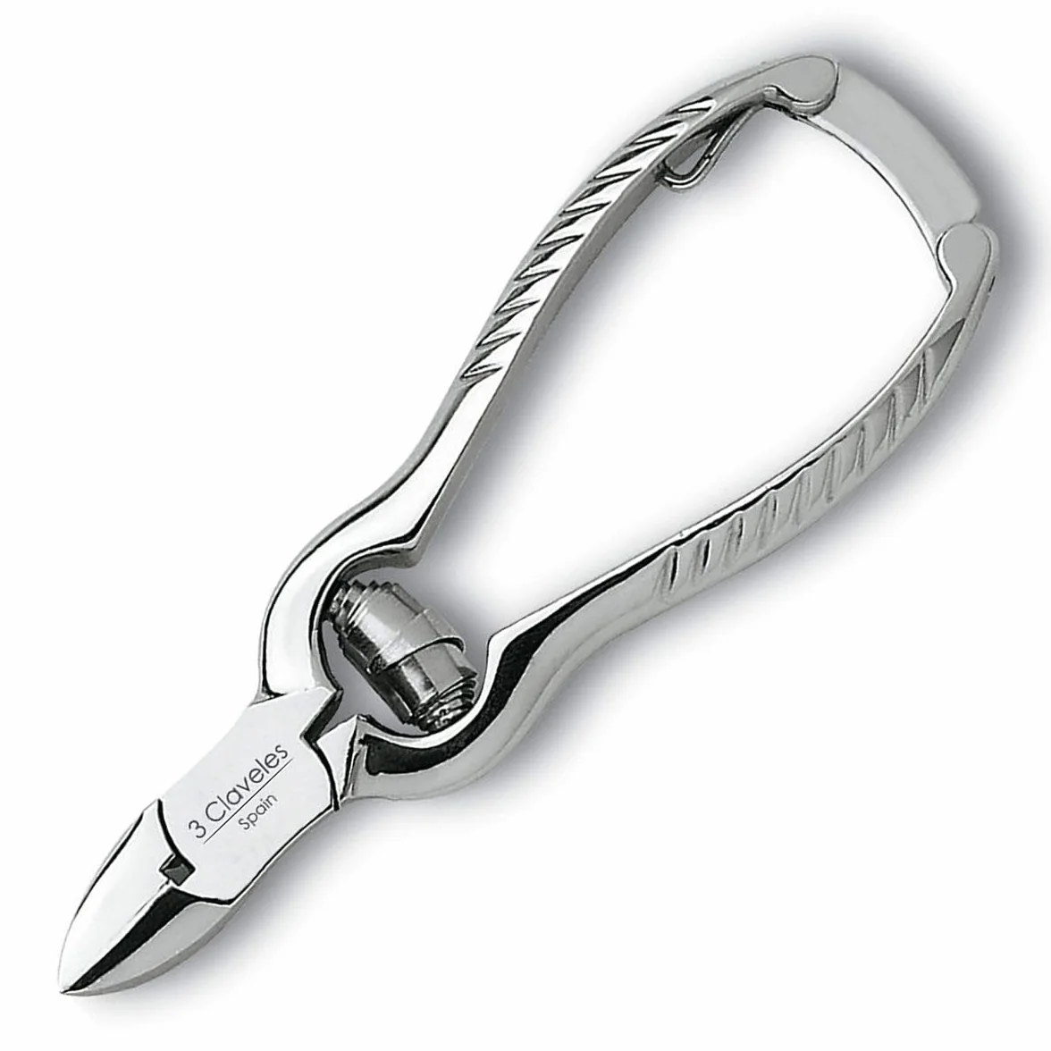 3 Claveles - Alicate Para Uñas .5 Cm, Alicate De Pedicuro, Acero Carbono, Forjado, Niquelado, Para Cortar Uñas Gruesas, Brillo