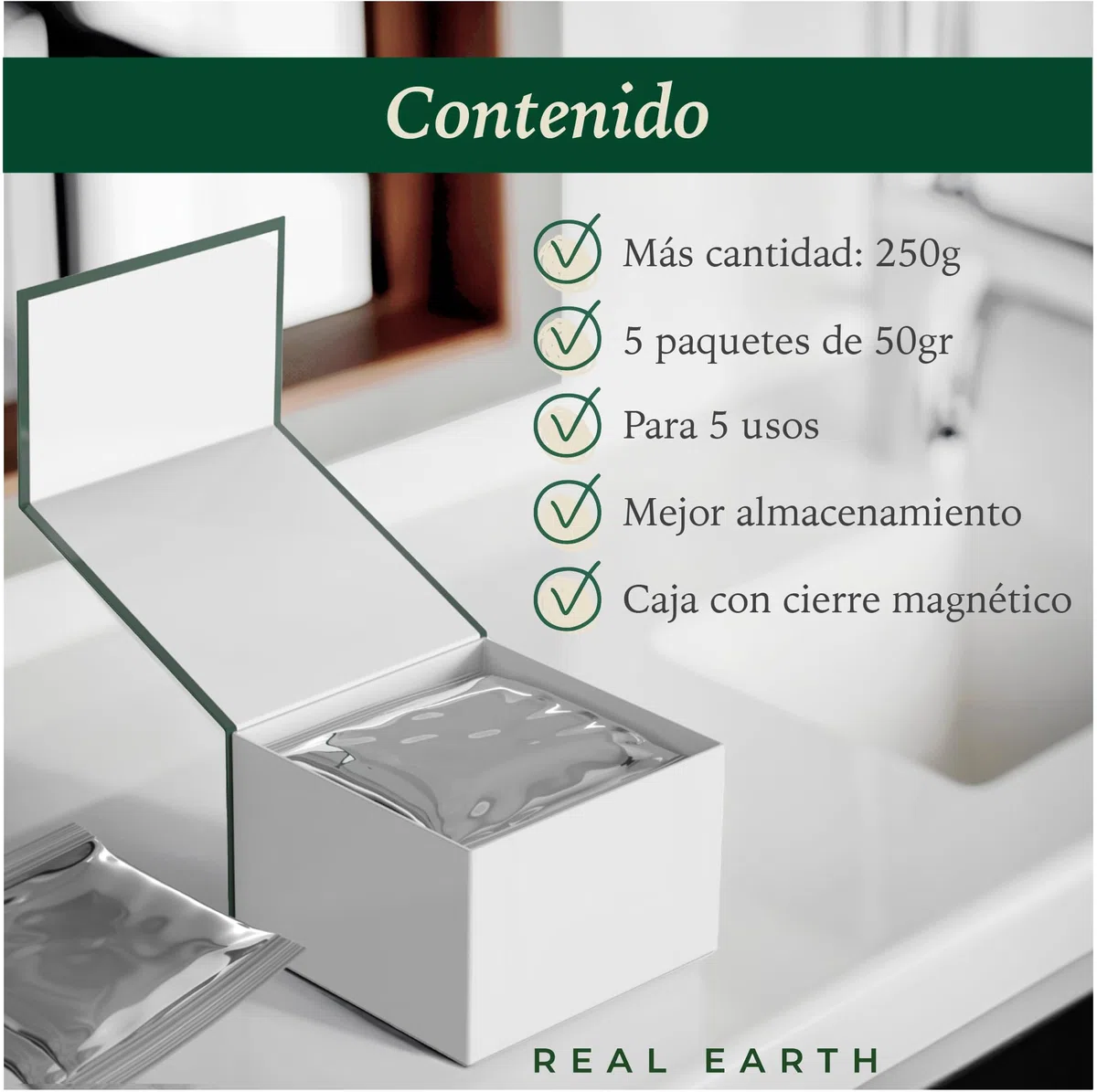 Real Earth - Cocoa Henna - Tinte de Henna - 100% orgánica y natural - Barros para teñir el pelo - Cabellos castaño medio - Coloración Natural - Cosmética ayurvédica - Vegana - Sin amoniacos - 250gr