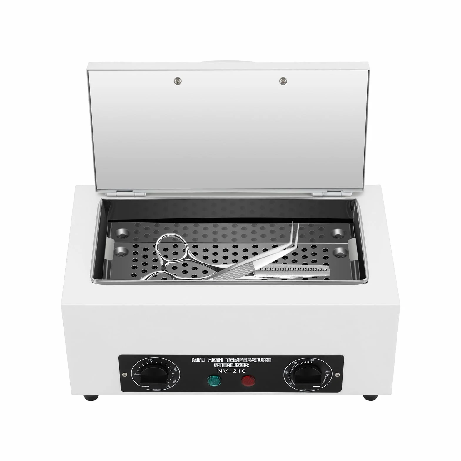 MINRS Esterilizador de aire caliente de 300 W, esterilizador de calor seco, desinfección 220 ℃ con temporizador, dispositivo de esterilización para uñas, para salones de belleza, salones de uñas,