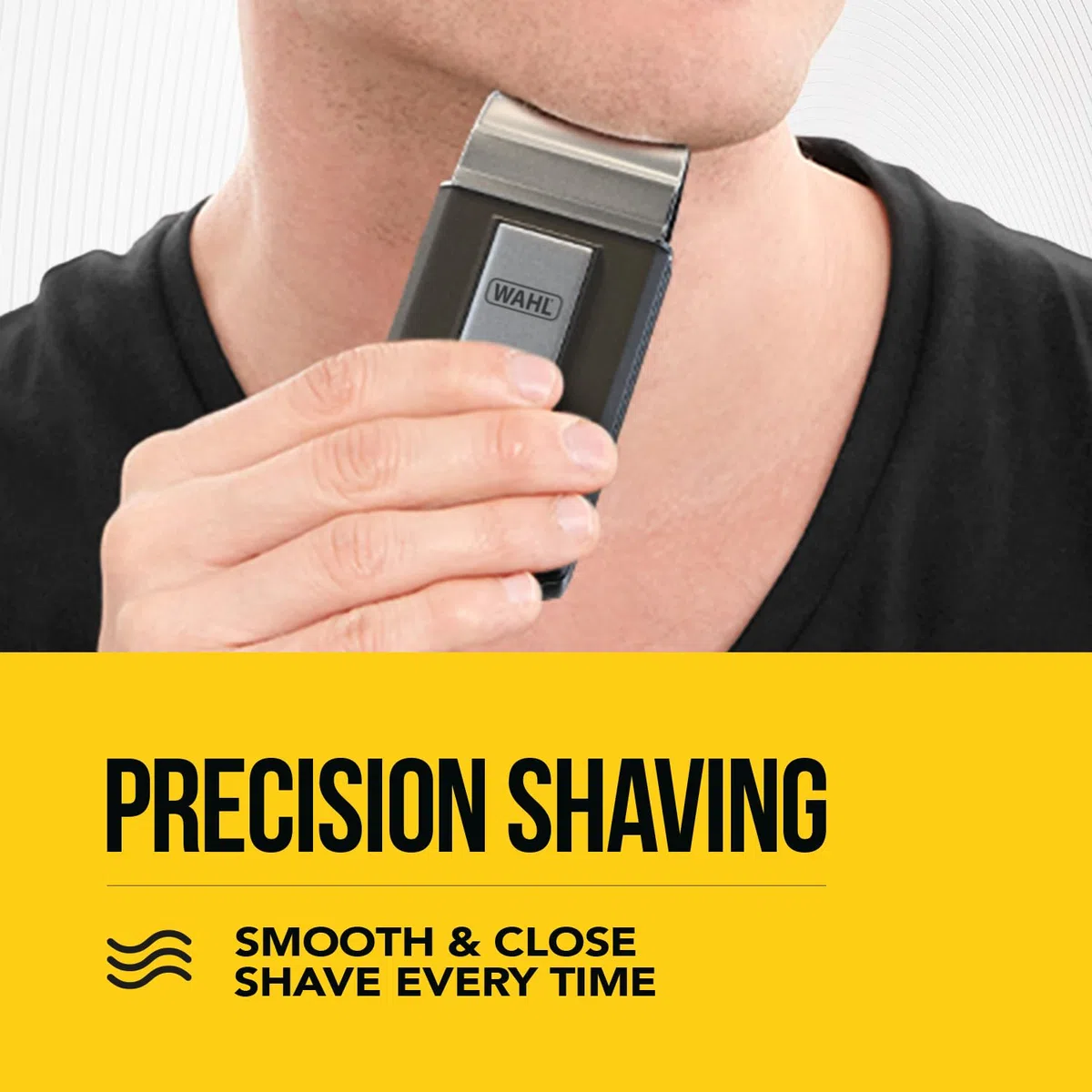 Wahl Travel Shaver Kit, Recargable, Lámina Flexible, Incluye Cepillo de Dientes, Lima de Uñas, Tijeras de Uñas, Pinzas, Peine, Sin Arañazos, Perfecto para Viajar, Pequeño, Estuche de Viaje, Plata