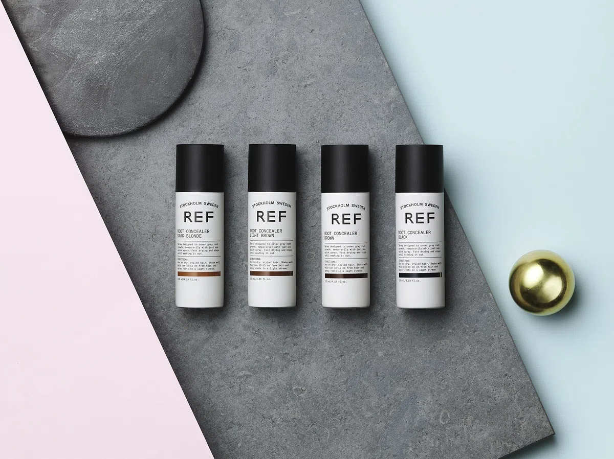REF | Root Concealer Black | Spray de Pintura para el Cabello | Oculta Pelos Grises del Cabello | Cobertura Efectiva | Temporal Hasta Lavado | No Mancha | Efecto Mate | Todo Tipo de Cabellos | 125ml