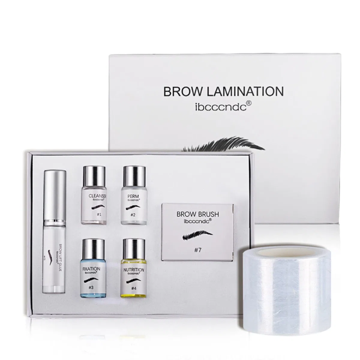 Kit Laminado de Cejas, Brow Lamination Kit Dura 6-8 Semanas, 15 Usos, Cejas Laminadas seguras y efectivas, Semipermanente Adecuado para Salón