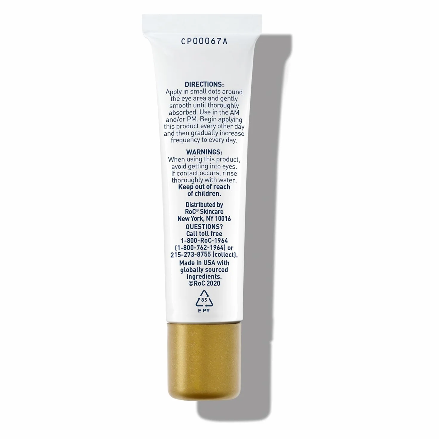 RoC - Retinol Correxion Suavizado de Líneas Crema Contorno de Ojos - Reduce Visiblemente la Hinchazón y las Ojeras - Antiarrugas y Antiedad - 15 ml