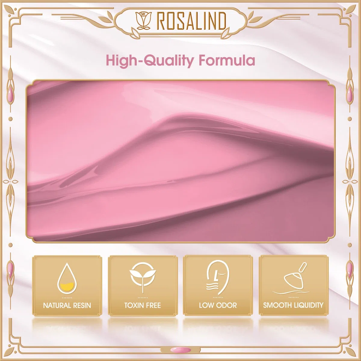 ROSALIND Uñas Semipermanentes Kit Completo Lámpara 48W, 6 Colores 10ML Pastel Pintauñas Permanentes con Base et Top Coat Mate Kit Manicura Semipermanente