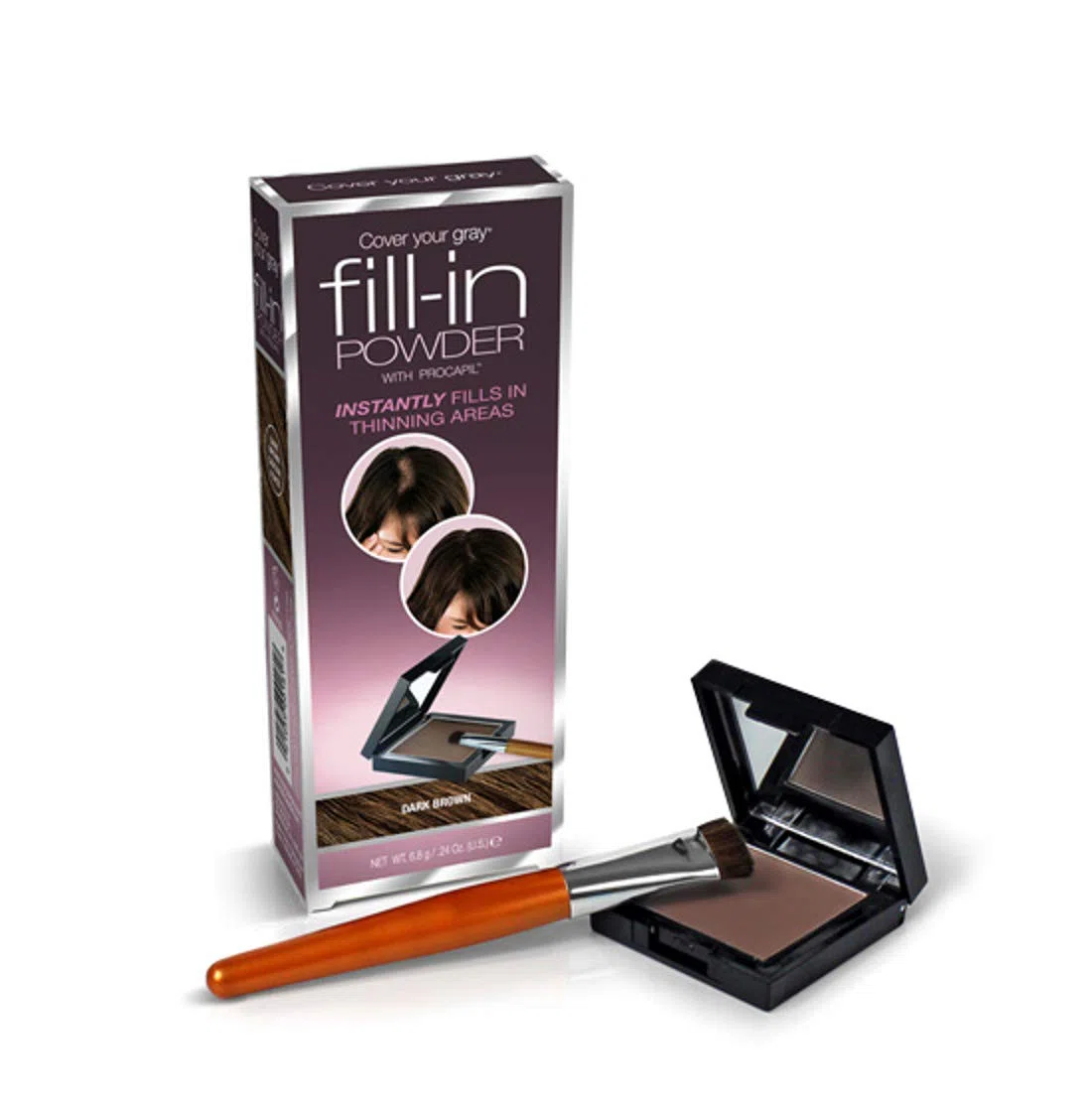 Irene Gari Fill In Powder, Dark Brown, 0.24 Ounce by Irene Gari