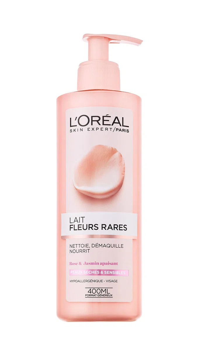 L 'Oréal Paris leche Desmaquillante Facial Piel Seca y sensibles 400 ml – [Confezione da 2]