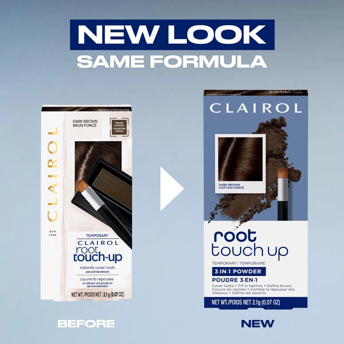 Clairol Root Touch-Up - Polvo corrector de retoque de raíces, marrón medio, 1 unidad