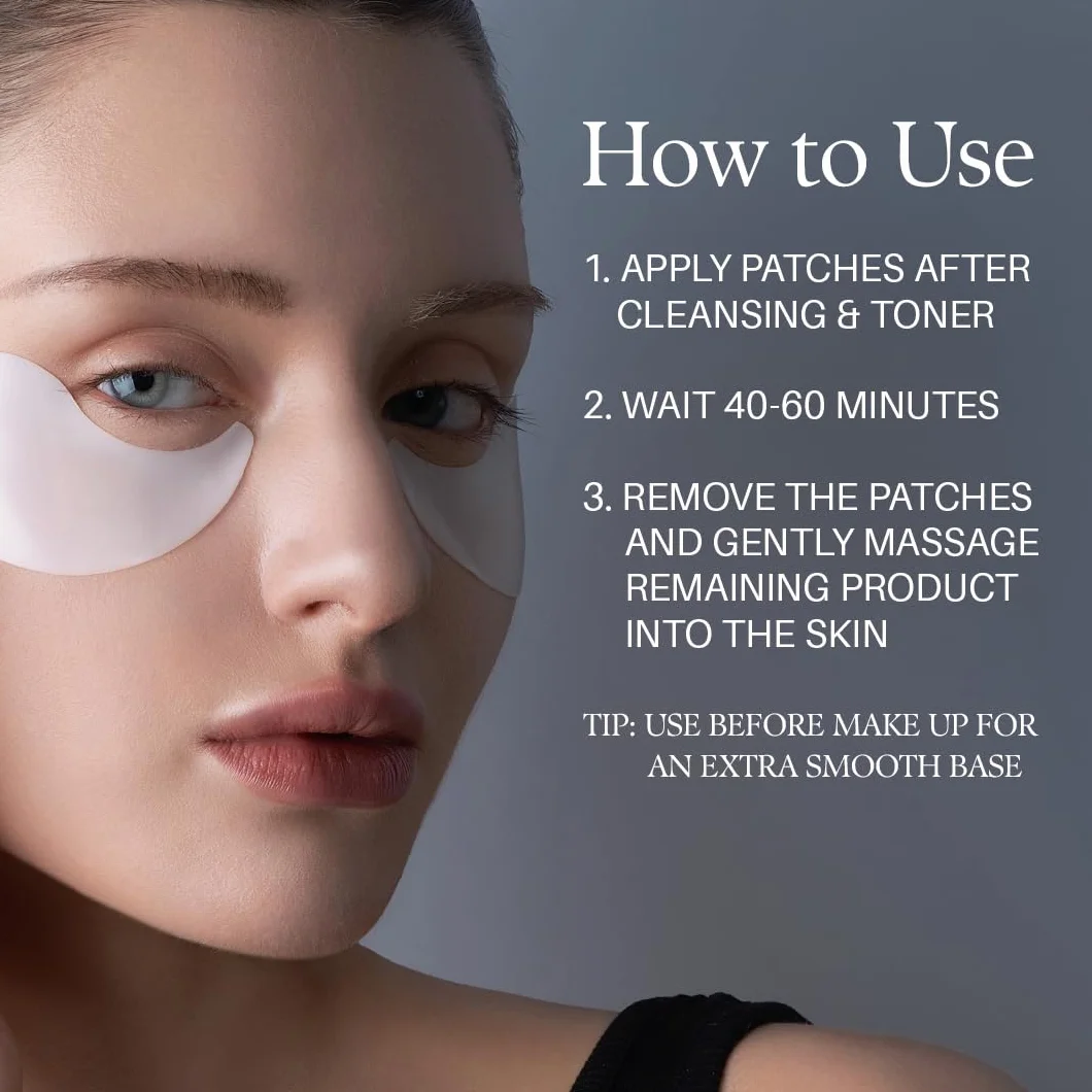 d’Alba Parches Ojos Bolsas y Ojeras – White Truffle Intensive Eye Patch 90 g (68 unidades), Mascarillas Contorno de Ojos Antiedad, Hidratantes e Iluminadoras – Korean Skincare