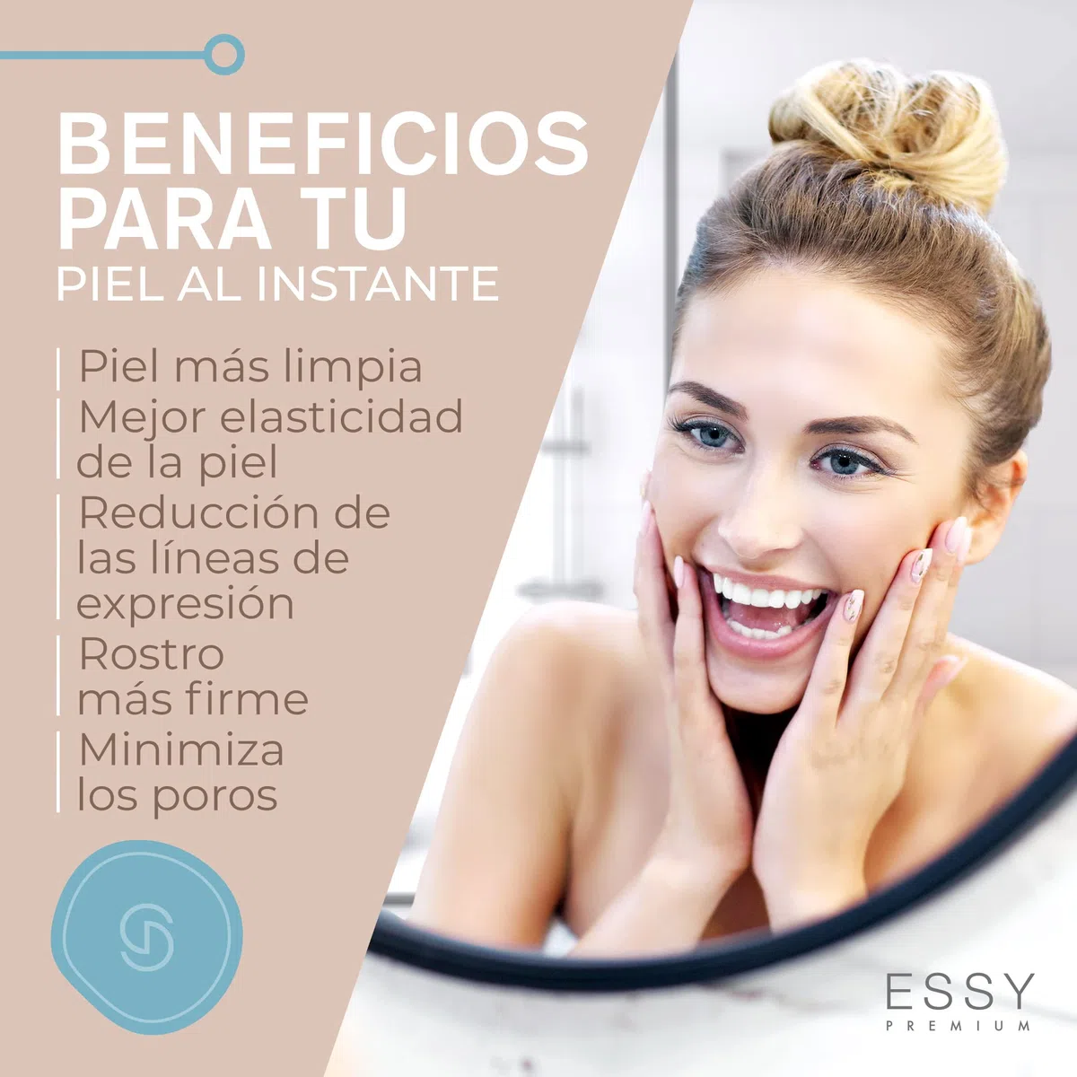 Essy Limpiador de Poros Succionador de Puntos Negros y Espinillas Extractor Puntos Negros Removedor Aparato para Quitar Acne Microdermoabrasion Limpia Poros Blackhead Remover Vacuum Pore Cleanser